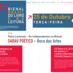 Sarau Boca das Artes na III Bienal Brasil do livro e da leitura